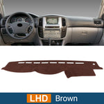 Toyota Land Cruiser 100 LC100 Dashboard Cover | Anti-UV Carpet Non-Slip Mat 1998-2007 close-up view