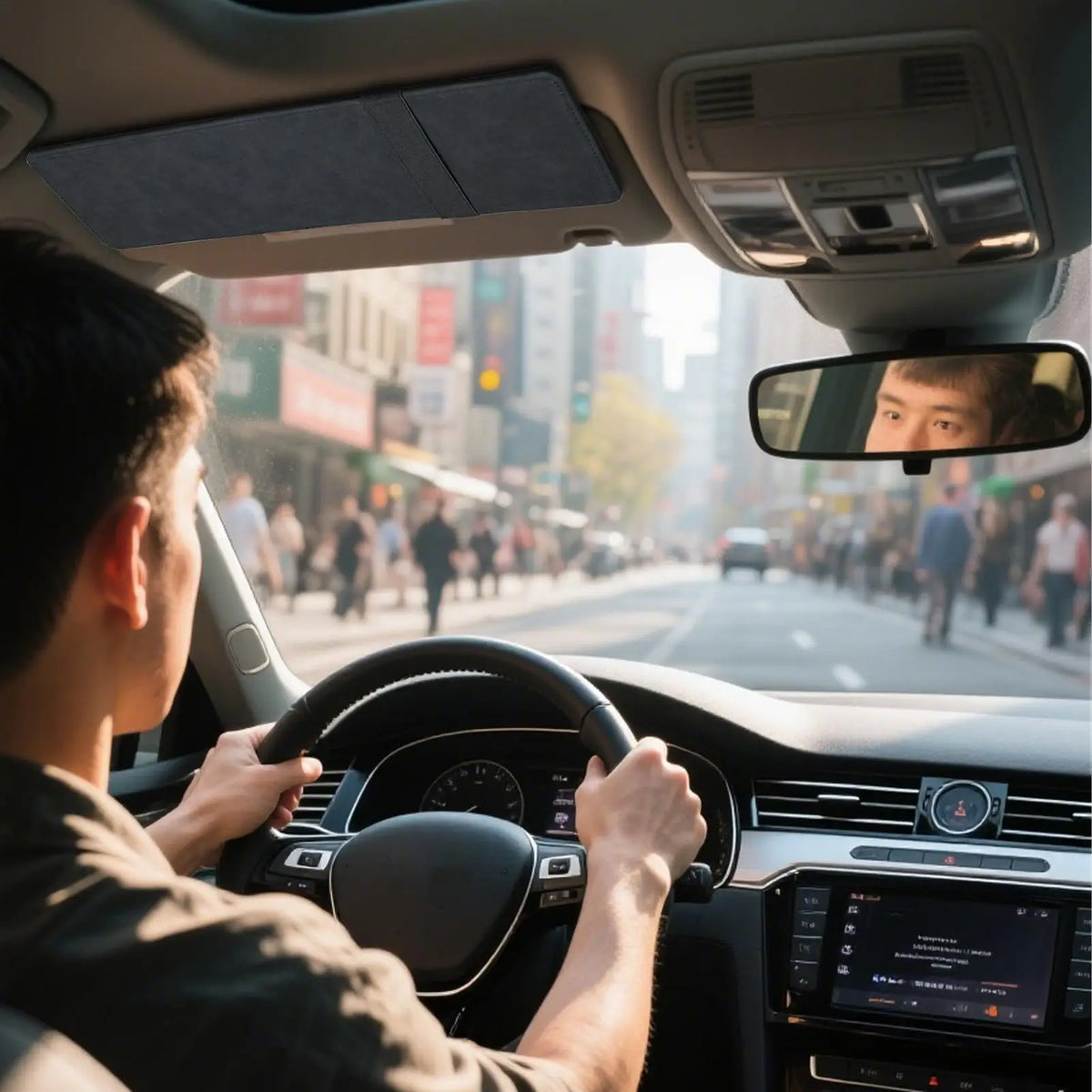Car Sun Visor Extender Anti Glare Sun Shade close-up view