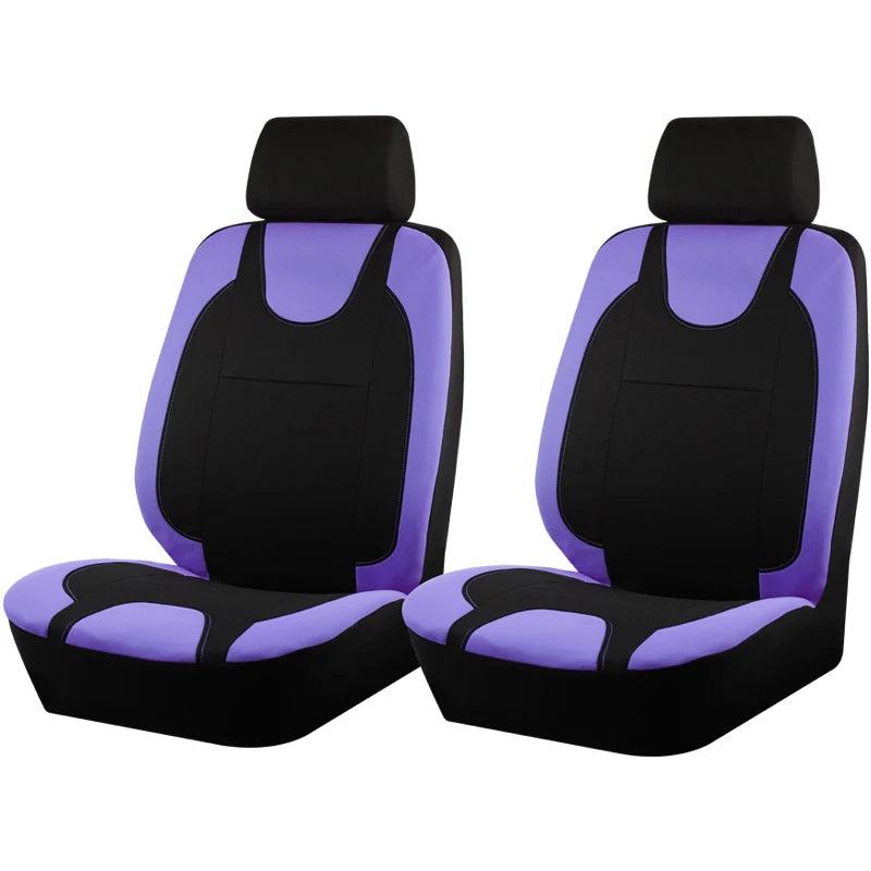 Universal Breathable Polyester Fabric Seat Covers Full Set Fit For Most Car SUV Truck alternate view