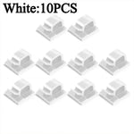 Car Cable Clamp Accessories Guiding Line Self-adhesive Line Management Clips Wiring Wi close-up view