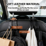 Car Headrest Hook Suede Dual Hanging Hook Anti-Slip detail view