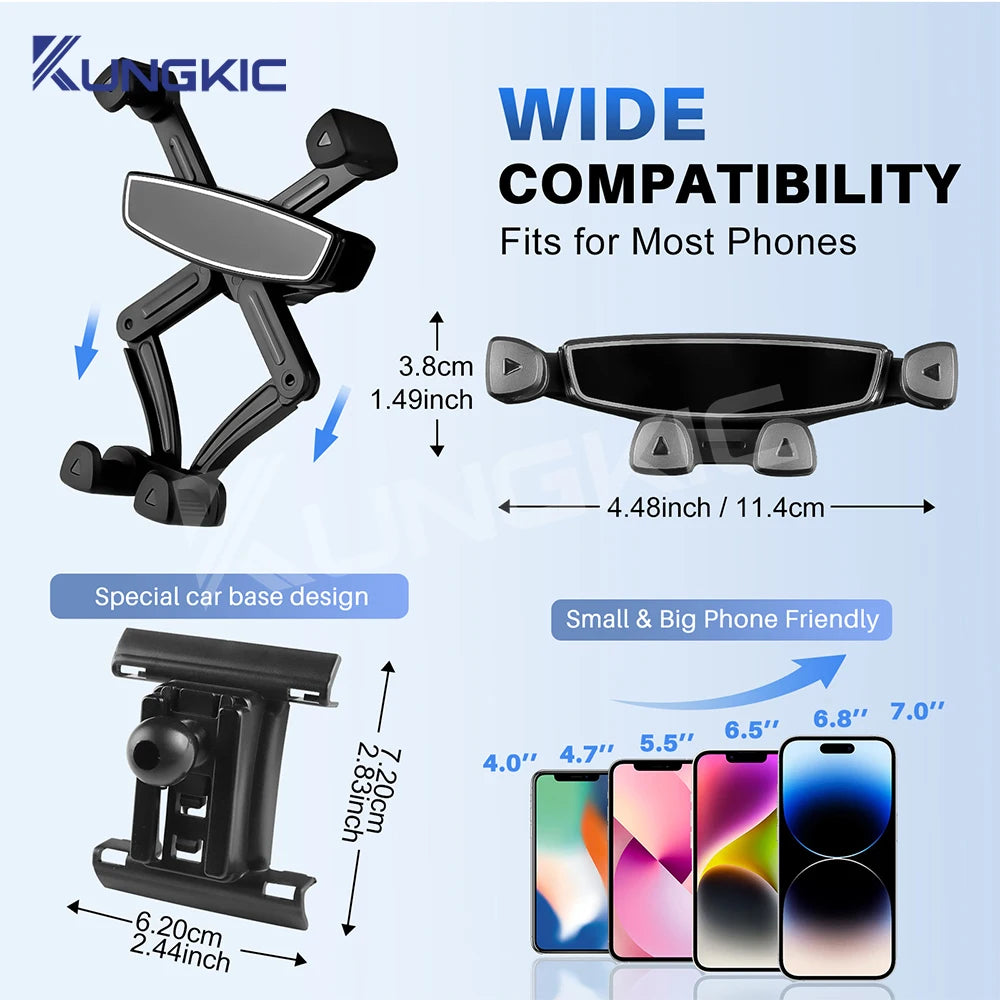 For Dacia Sandero 3/Sandero Stepway III/Dacia Jogger 2021 2022 2023 2024 2025 Gravity Magnetic Phone Holder Bracket GPS Stand