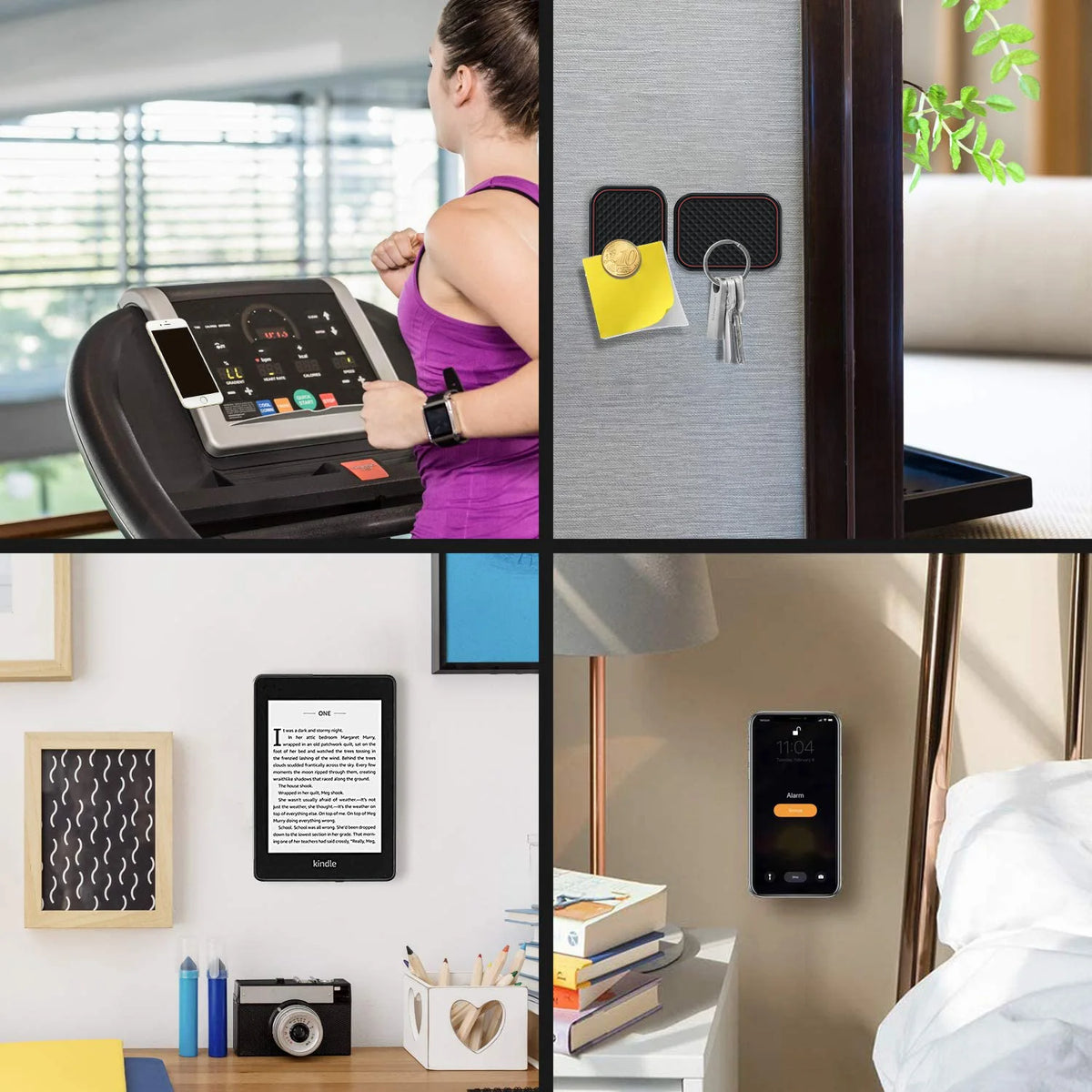 Magnetic Car Phone Mount Rectangle Flat Universal Holder additional angle