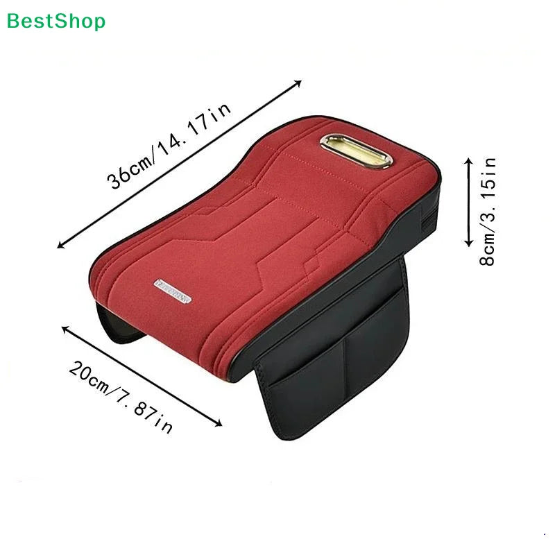 〔Vic〕Car Armrest Cushion with Tissue Box & Storage Pocket - Memory Foam Arm Rest Pa additional angle
