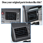 Upgraded Car Front Air Conditioning AC Vent Outlet Tab Clip Repair Kit For Mercedes Benz C W204 C180 C200 C260 X204 GLK300