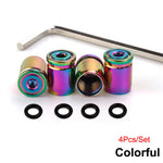 Tire Valve Stem Caps Set - Anti-theft Zinc Alloy Wheel Air Valve Covers for Cars, SUVs, detail view