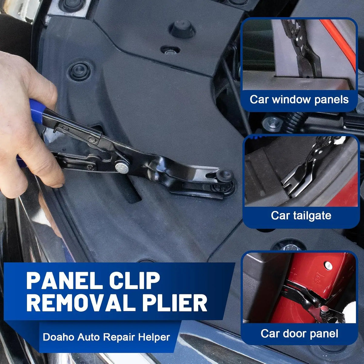 3Pcs Car Trim Removal Tool Kit, Panel Clip Remover Plier for Car Stereo Door Dash Interi detail view