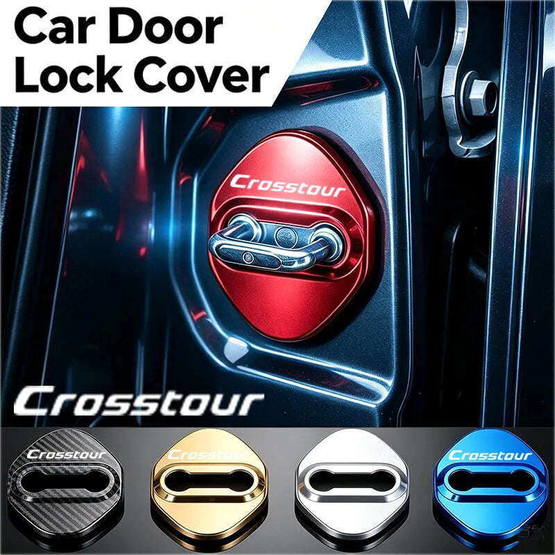 4PCS Stainless Steel Car Door Lock Cover Anti Rust Protective Buckle Sticker Decals For Honda Crosst