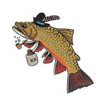 Car Stickers Wild Brown Trout Caravan Accessories Personality, Sticker Products Exterior Parts PVC Stylish, Decoration Cute,