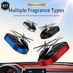 Car Air Freshener Helicopter Solar Power Plane Fragrance Diffuser Ornament Perfume Freshener Auto Accessories Dashboard