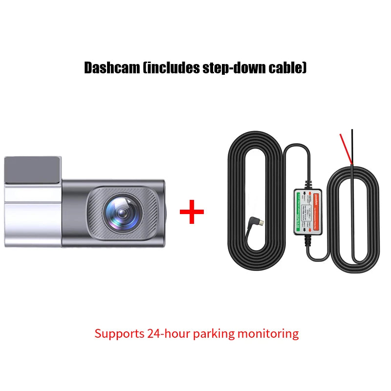 Mini Hidden 1080P Dash Cam | Night Vision, 24H Parking, Loop Recording, App Control close-up view