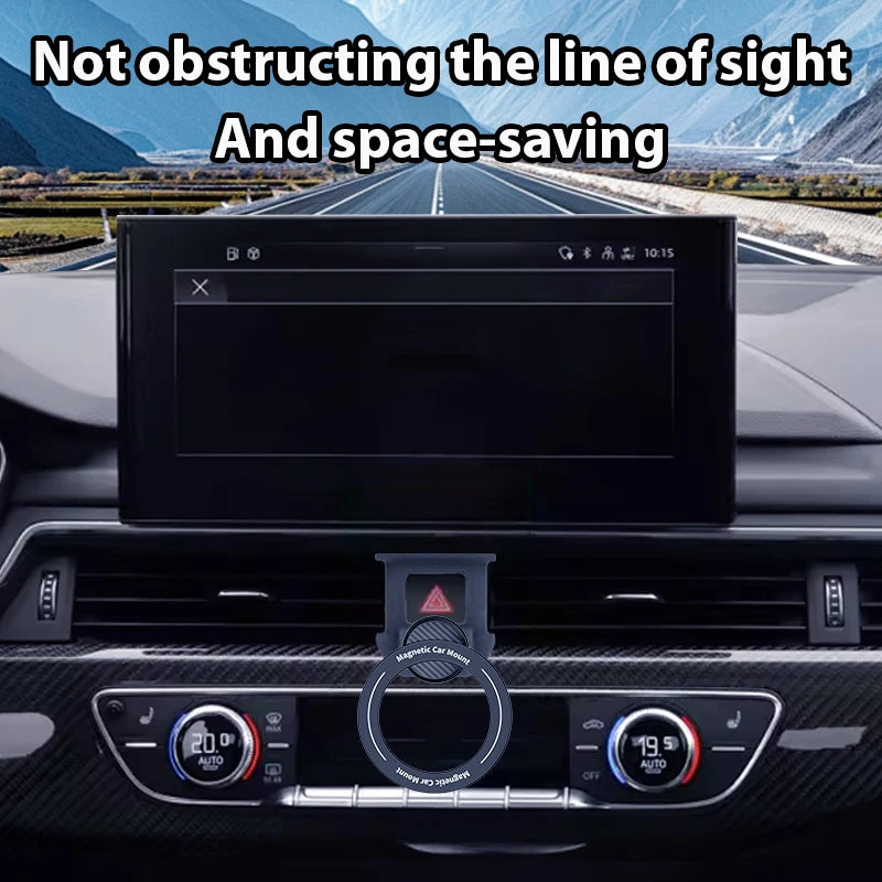 Magnetic Car Phone Mount Holder Adjustable Vent Clip For Audi A4L A5 S4 S5 2017-2022 Stable Navigation Bracket Car Accessory