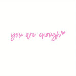 Car Rear View Mirror Vinyl Sticker Decal Boost Your Self-Care Motivational Quotes Dec alternate view