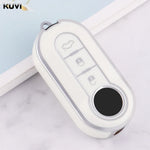 New TPU Car Flip Key Case Cover Shell For FIAT 500 Ducato Punto Panda Lancia Musa For alternate view
