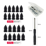 21-10PCS Vacuum Car Tyre Repair Rubber Nail Set Universal Tire Screw Tubeless Repair Tools Accessori