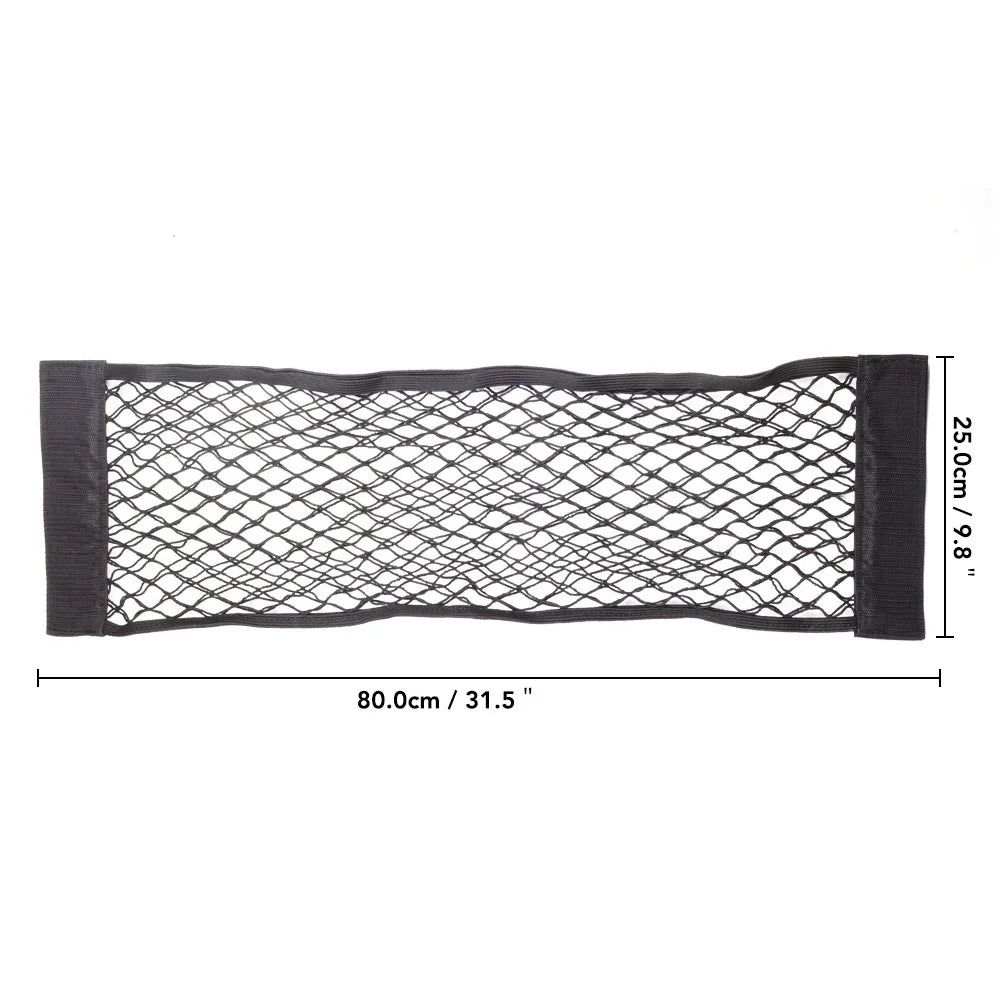 Car Back Seat Mesh Storage Organizer | Universal Elastic String Net for Trunk detail view