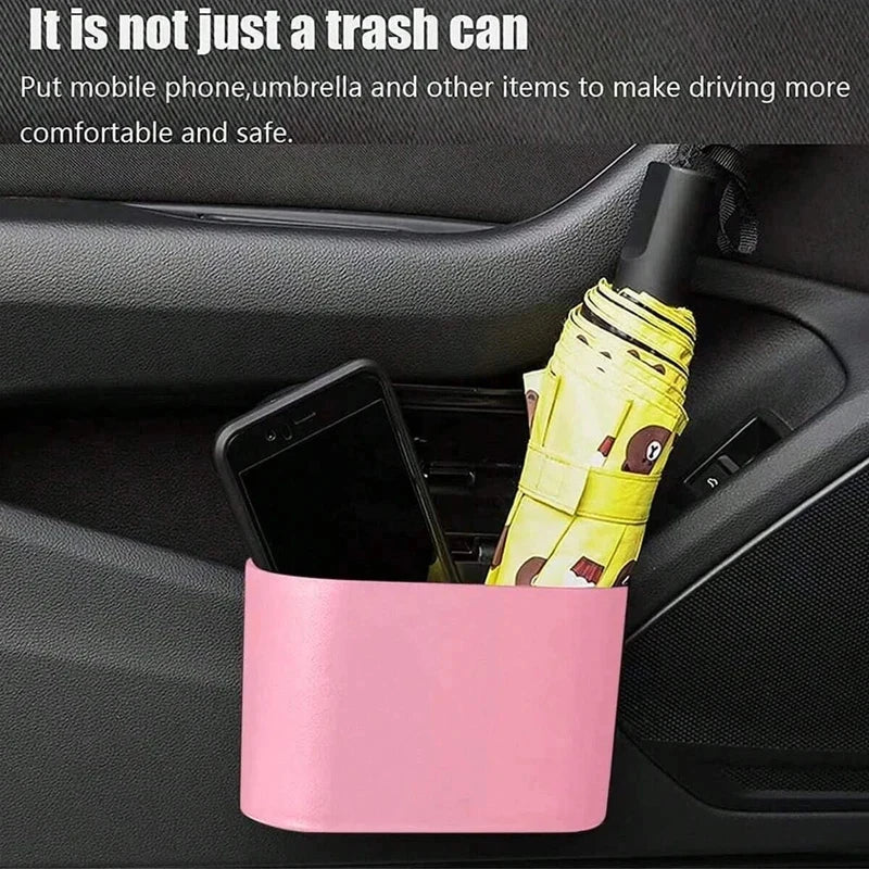 Car Trash Can with Lid, 4 Rolls of Garbage Bag alternate view