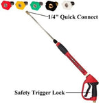 High-Pressure Water Gun Pure Copper | Movable Quick Insertion Cleaning Gun for Car Was close-up view