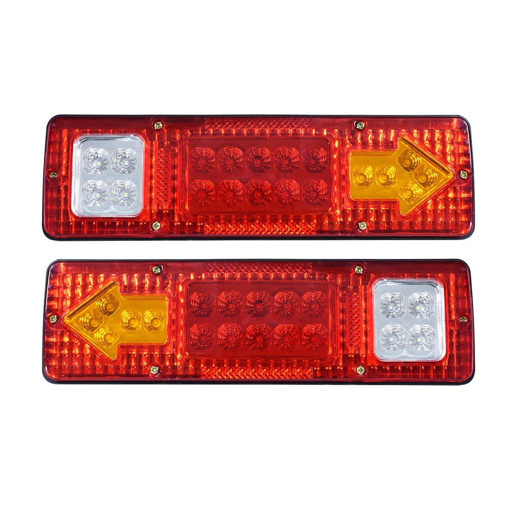 All in One Rear Tail Lamp 19 LED Turn Signal Stop Brake Reversing Lights 12V Truck Lorry Tractor Pickup Bus Car Motorhome