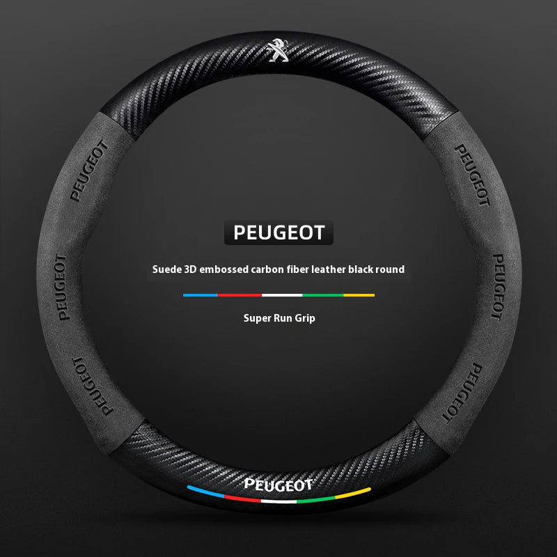 Car Steering Wheel Cover For Peugeot 106 107 108 206 207 208 301 307 308 406 407 408 508 607 2008 30