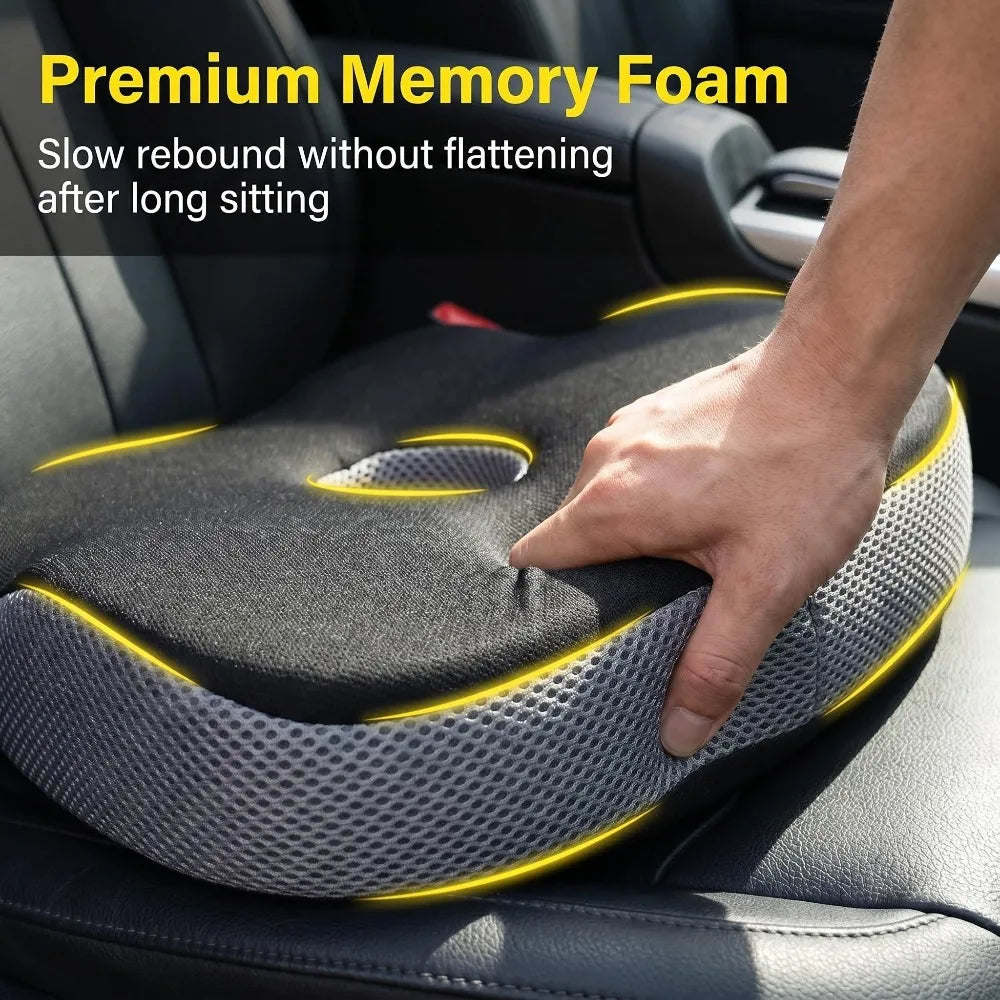 Ergonomic Memory Foam Car Seat Cushion, Anti-Pressure Hip Support Pad for Long Drivin alternate view
