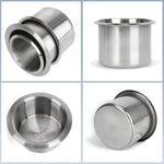 68/85/90mm Stainless Steel Marine Boat RV Cup Holder | Universal Rustproof Drink Bottle detail view
