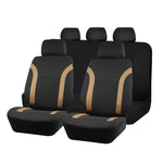 AUTO PLUS Sports Universal Polyester Car Seat Cover Set Fit Most Car Plain Fabric Bic alternate view