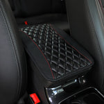 PU leather multi-color three-dimensional embroidered car armrest cushion, center console cushion, car decoration items