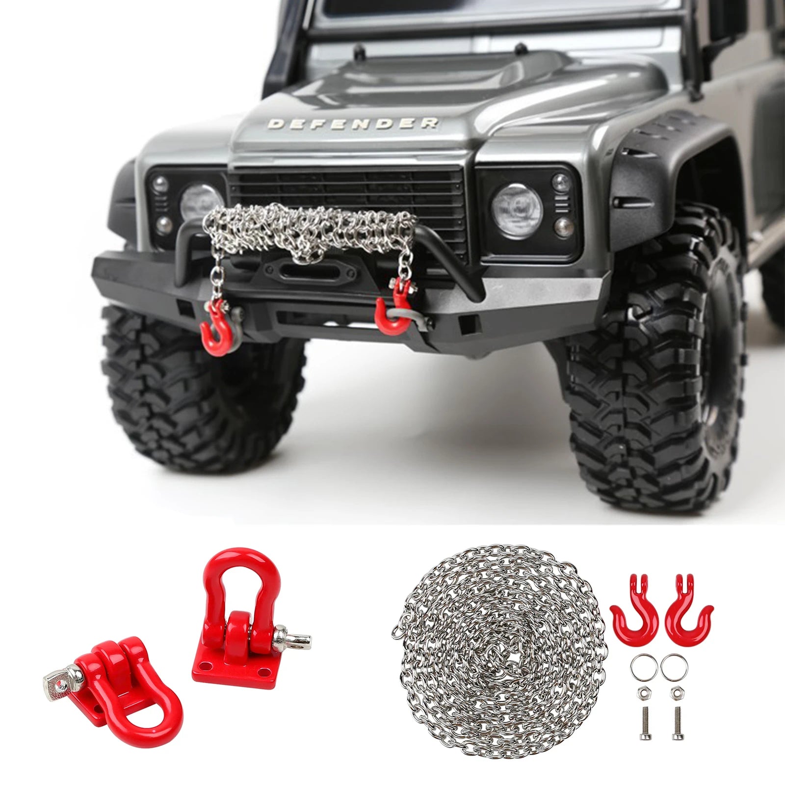 RS RC Trailer Tow Hook Metal for 1:10 RC Crawler AXI03007 VS4-10 detail view
