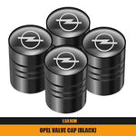 4Pcs Metal Car Wheel Tire Valve Caps | Dustproof Cover for Opel Models additional angle