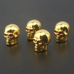 4Pcs Skull Valve Caps ABS Car Wheel Plugs | Tire Valve Covers for Cars Motorcycles alternate view