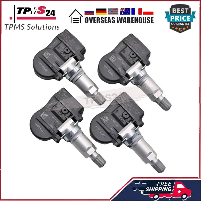 4PCS TPMS Tire Pressure Sensor 433MHz for Suzuki Alto Baleno Cultus Grand Vitara Ignis Jimny Kizashi