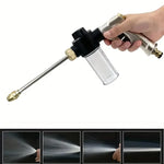 High-Pressure Car Cleaning Water Gun | 3/4 Inch Garden Hose Nozzle with Long Handle additional angle