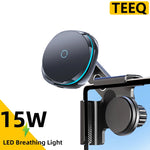 TEEQ Magnetic Wireless Car Phone Mount for Tesla Model Y Juniper 2025 Model 3 Highland 2024 Cybertru