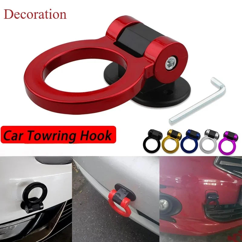Car Tow Decoration ABS Car Styling Trailer Hooks Sticker Decoration | Rear Front Trai lifestyle view