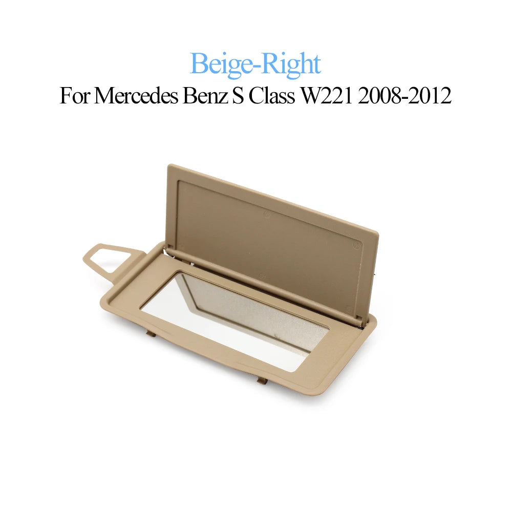 Car Interior Accessories Sun Shade Visor Makeup Cosmetic Mirror Cover For Benz S Class W220 W221 2003-2012 2218104117,2208100110