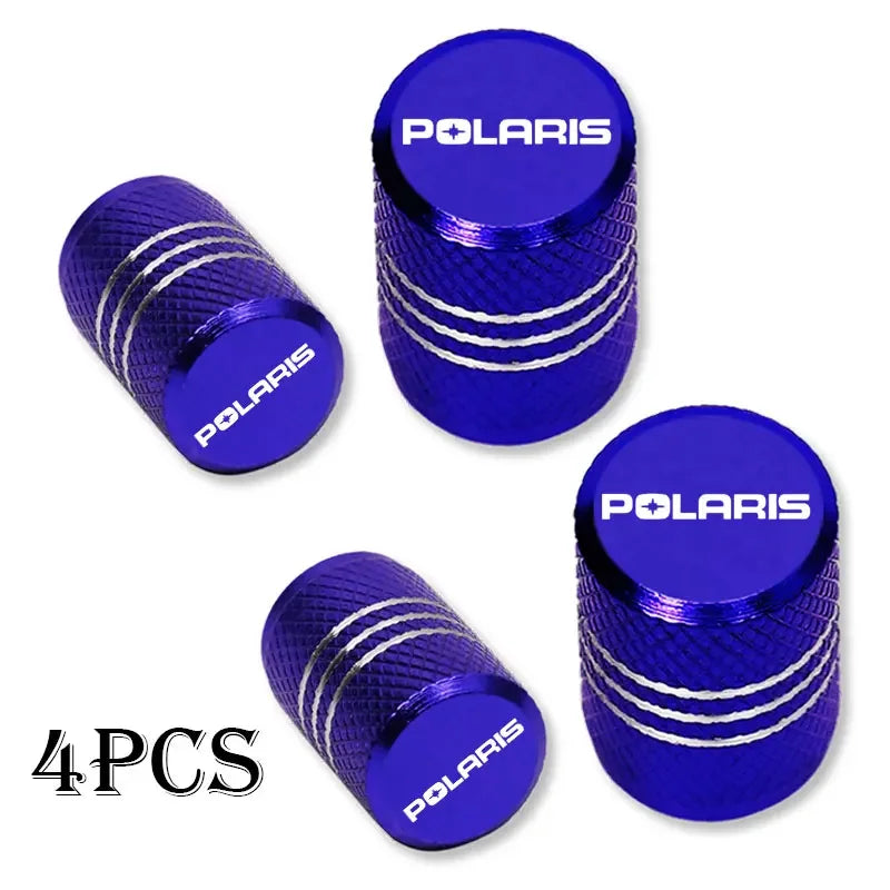4pcs Waterproof Car Tire Valve Caps | Universal Tire Stem Covers for Polaris Vehicles alternate view