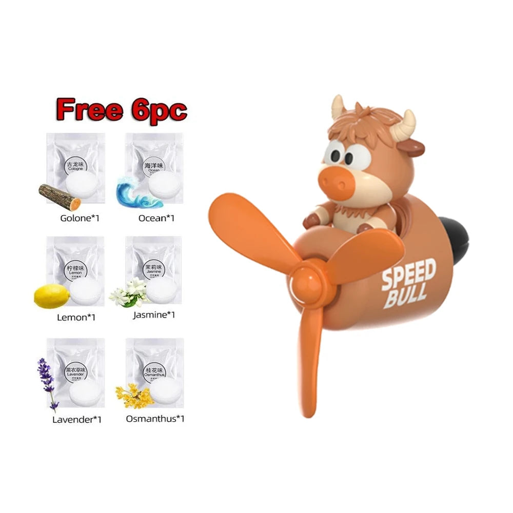 Pilot Bear Car Air Freshener Vent Clip | Cute DIY Perfume Diffuser for Car Air Outlet alternate view