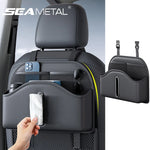 PU Leather Car Seat Back Organizer Hanging Storage Bag