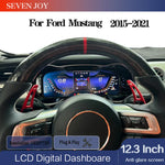 12.3 Inch Digital Instrument Cluster for Ford Mustang 2015-2021 | Wireless Apple Carplay