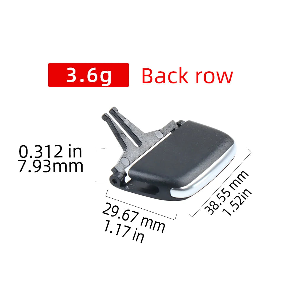 39844538 Black Car Rear Air Conditioner AC Vent Grille Outlet Tab Clip Slider Repair For Volvo S90 2015-2026 Replacement