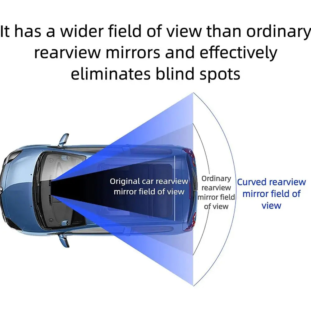 Wide Angle Convex Rear View Mirror Anti Glare Panoramic additional angle