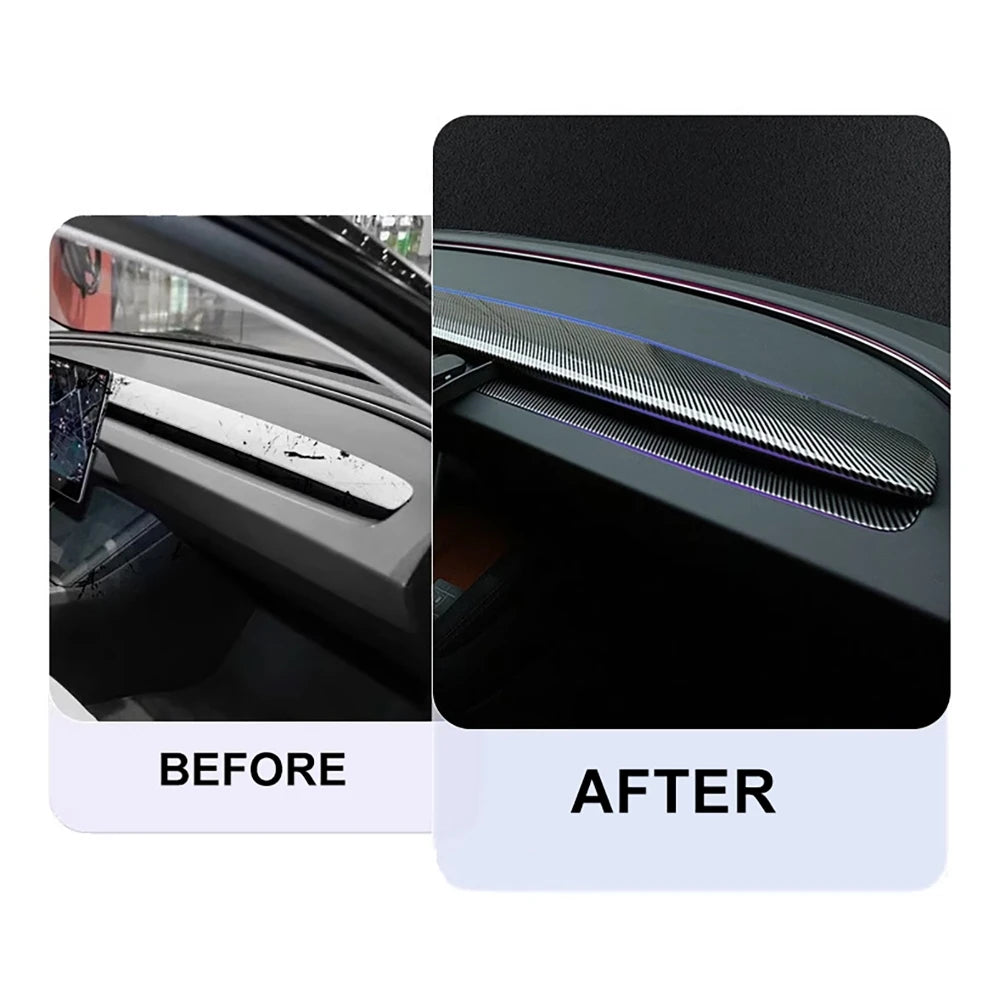 Front Center Console Dashboard Cover Inner Panel Decorative Trim For Tesla Model 3 Hi lifestyle view