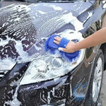 1Pc Car Wash Microfiber Chenille Car Wash Sponge Care Washing Brush Pad Washing Towel Au detail view