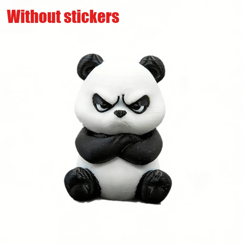 3D Printed Grumpy Panda Car Dashboard Ornament alternate view