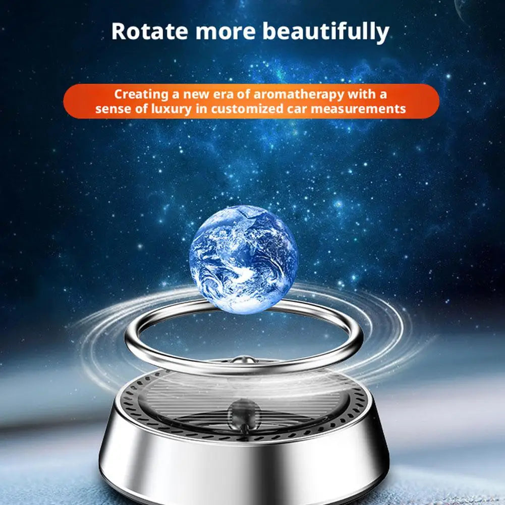 Solar Floating Planet Car Aromatherapy Diffuser Gravity Metal Scent Long-Lasting High-End Rotation Interior Sensing Z6C8