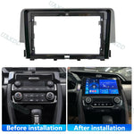 2 Din Car CD Fascia for 2016-2020 Honda Civic 9 Inch Panel Frame Plastic Accessories alternate view