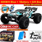 Oike 4WD 1:16 80KM/H Super Brushless 50KM/H Brushed RC Car 4x4 Off Road Remote Control close-up view