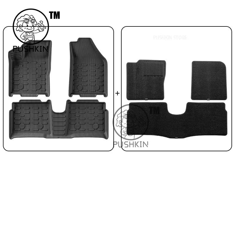 Car Floor Mats  For Chevrolet Spark EUV Baojun Yep Plus 2025 2026 Trunk Mats Customized Cargo Liner Protector Waterproof Non-sli