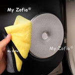For Smart #3 2024 2025 2026 Car Stainless Steel Instrument air outlet cover Center Con close-up view